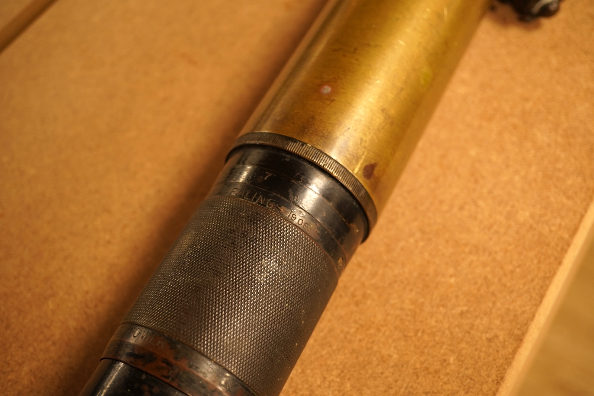 An Ottoway & Co brass telescope